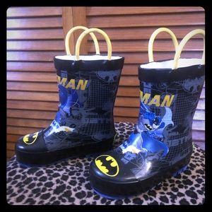 Toddlers Batman rain boots